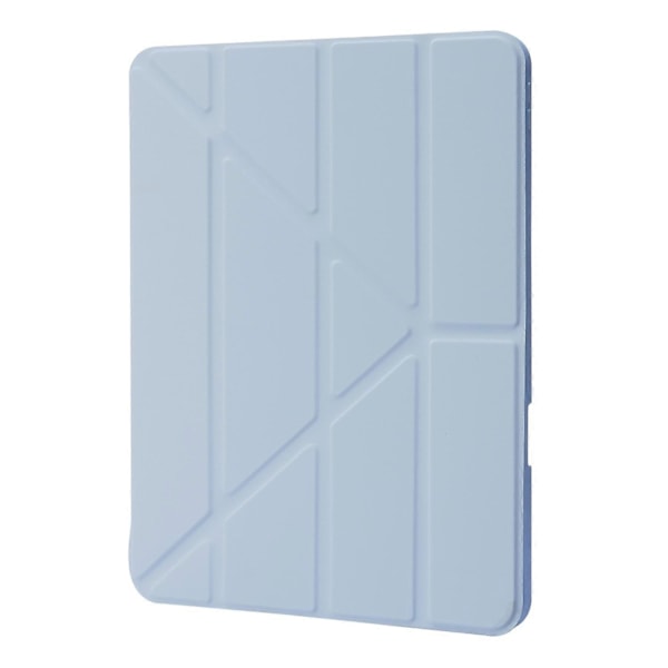 Fodral för iPad Pro 12,9-tum (2021)/(2020)/(2018) Surfplatta Auto Wake/Sleep Origami Ställ PU Läder + Akrylskydd Sky Blue