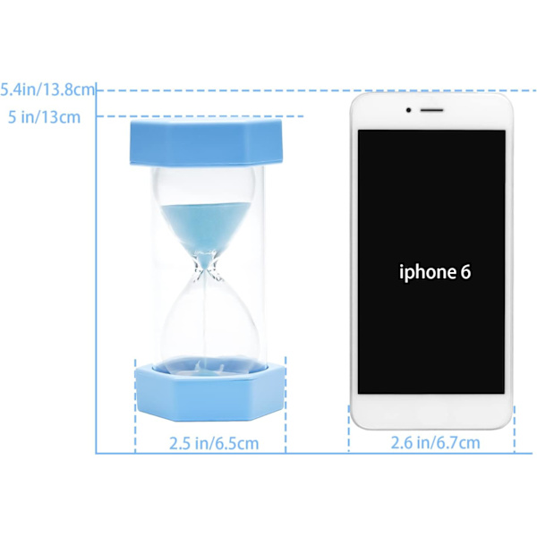 Timeglas Sand Timer, Sand Timer, Timeglas Børns Timeglas Timer Timeglas Sæt Farverigt Sandur Køkken Timer Blue 3 min