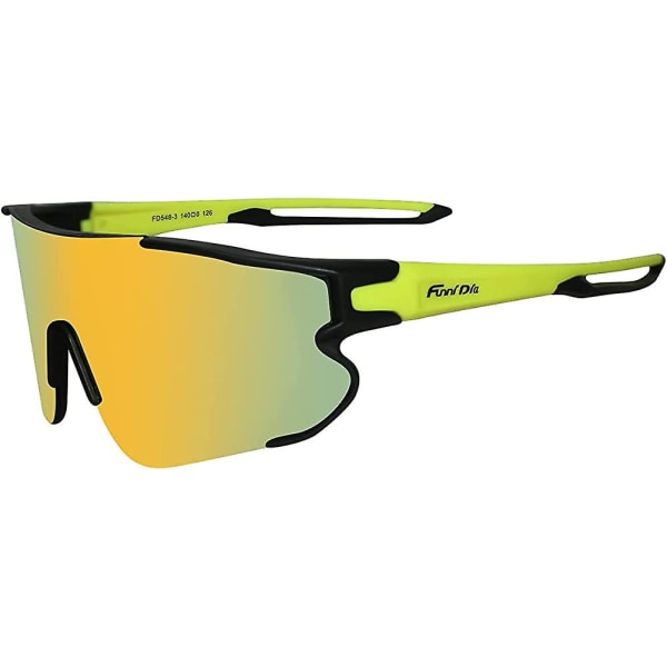 Polariserte solbriller for menn og kvinner, polariserte sykkelbriller med Tr90 innfatning for voksne