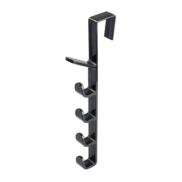2 stk. Over Door Hook Multi-purposes Soveværelse Dør Hanger Ingen Boring Dør Opbevaring Hylde Dør Håndklæde Hylde Med 5 Kroge