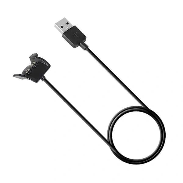 Bærbart USB-opladerkabel kompatibelt med Vivosmart HR/HR+/Approach X40 ur sort