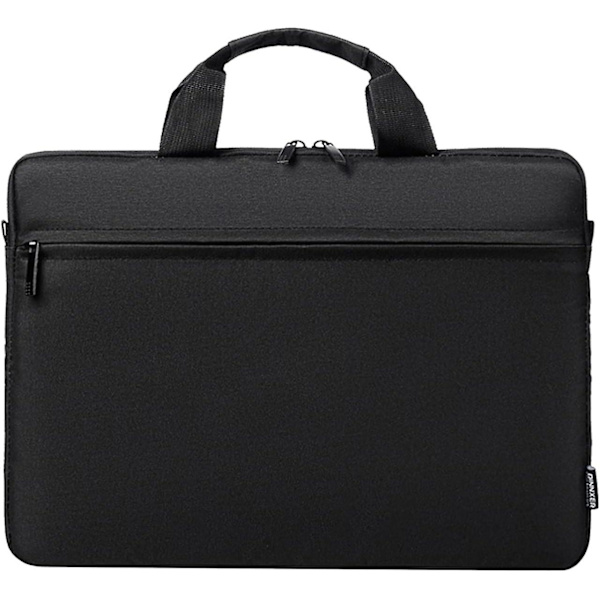 Klassisk Laptop Taske, Slank Aktentaske Tote Taske, Vandresistent, Skum Polstret, Anti-kollisionsbeskyttelse, 15,6 tommer