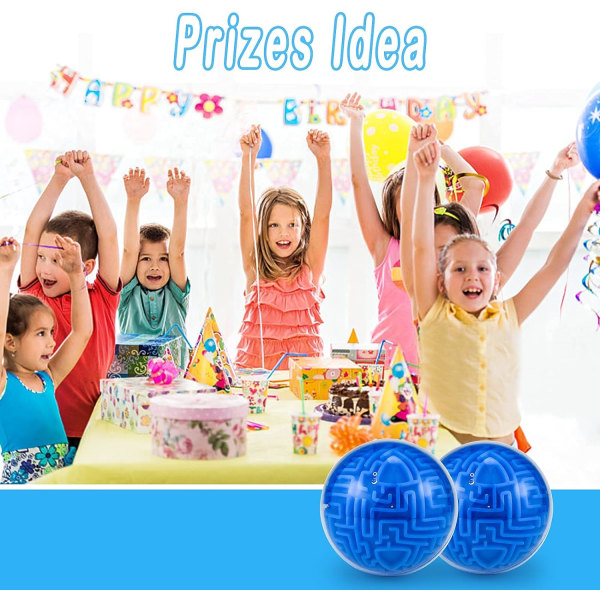 Puslespil 3D Magic Ball Hjerne Teaser Legetøj Intelligens Spil Gaver til Børn Voksne - Hårde Udfordringer Spil Tiny Maze Cube Balls