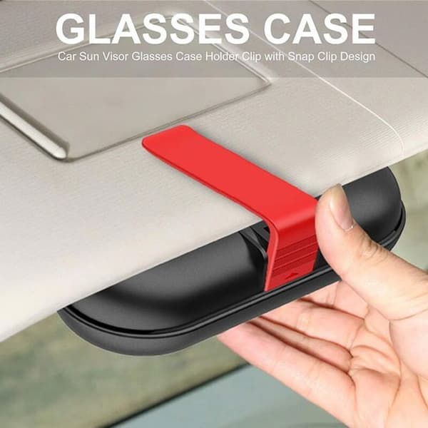 Bil solbrilleholder med kortpladser