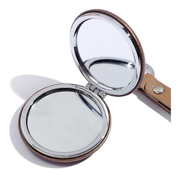 Kannettava Mini Pyöreä Vanity Mirror Metal Taittuva Hy