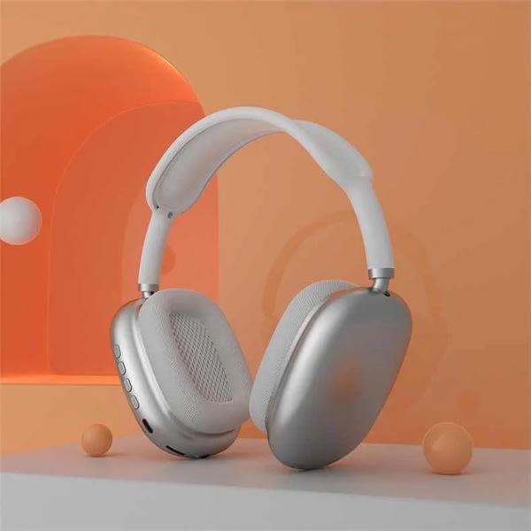 Wireless Noise Canceling Music Headphone Headband Wireless Headphone Stereo Bluetooth Headphone P9 Headphone Bluetooth Headphone（Argent）