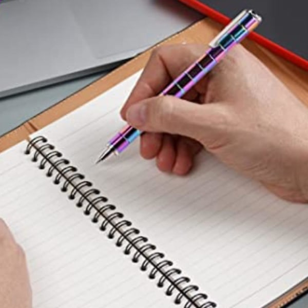 Dekompression magnetisk metallpenna, lindrar stress, Strato Pen Multifunktionell deformerbar magnetskrivpenna Polar Pen (färgglad)