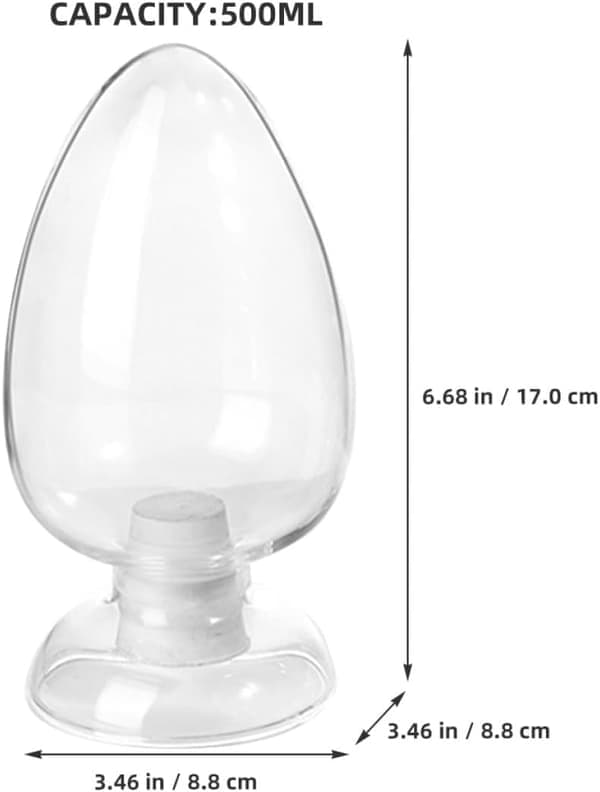 500 ml provflaskor förvaringsglasflaska stor kapacitet glas