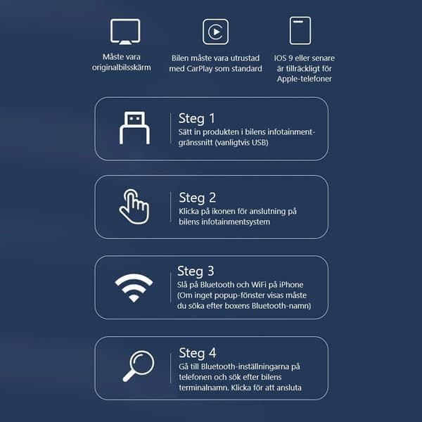 Trådlös CarPlay-adapter 2025 40