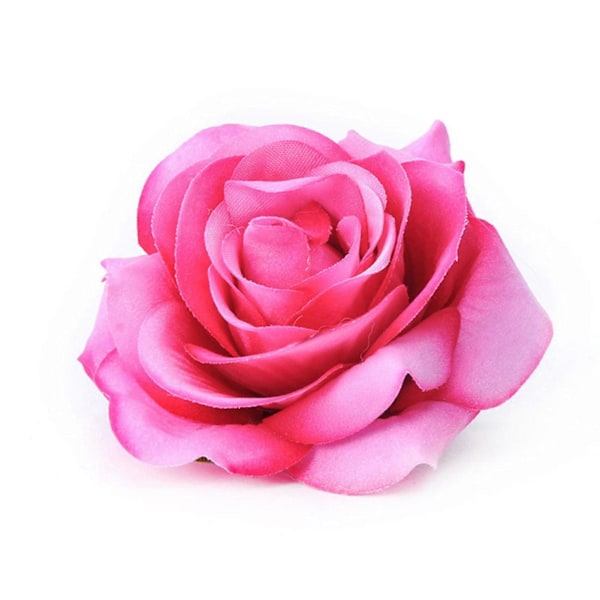 1 st Hårklämma Återanvändbar Rosform Metall Ros Hårklämmor för Dejting Qinhai Pink