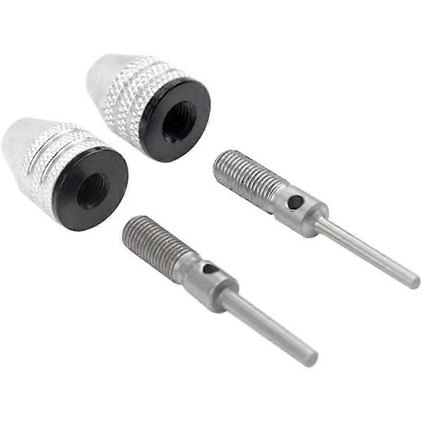 4-pack Borrchuck Snabbväxlingsadapter Mini 3-backs Borrchuck Skruvmejsel Adapter Elborr Omvandlingschuck Set
