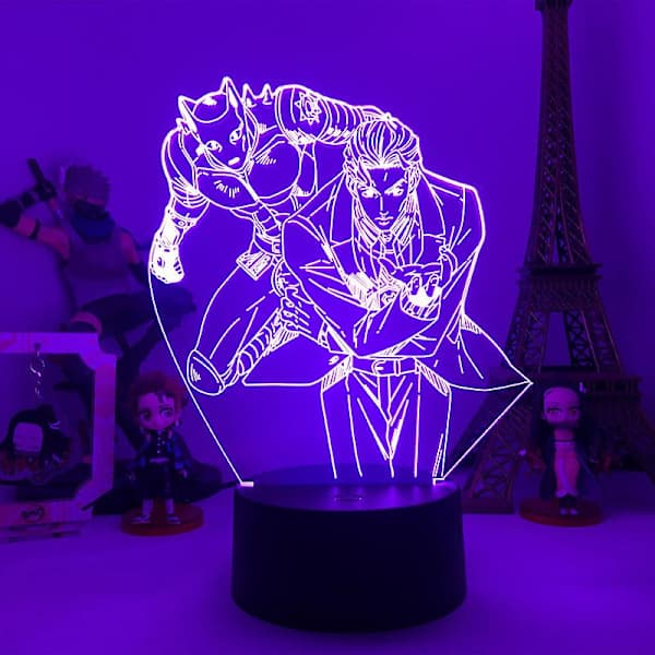 3D LED Nattlampe Anime Jojo's Bizarre Adventure Kujo Jota