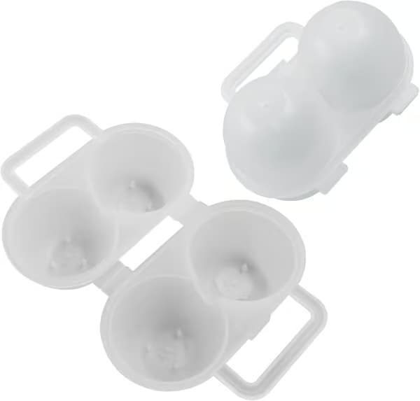 Äggförvaring 2-pack 2-fack, Praktisk äggförvaring - Bärbar, PP-material, för picknick och simning