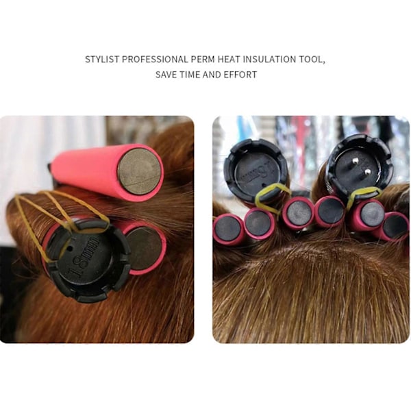 12 st Mjuka Flexibla Hårstyling Locktänger Svamp Lock Perm Isolering Klämmor