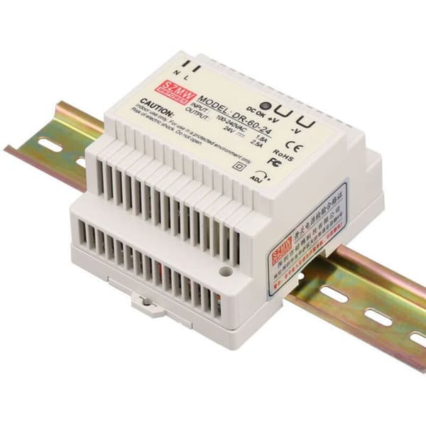 Monoblokk transformator video dørklokke 12V/5A, DR-60-12 100-240V pro for standard 937856mm