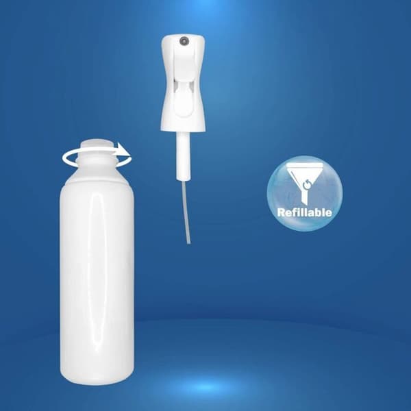 Påfyllningsbar sprayflaska - 300 ml - Dimmspray - 2 enheter - 360° spray - Ergonomisk pump