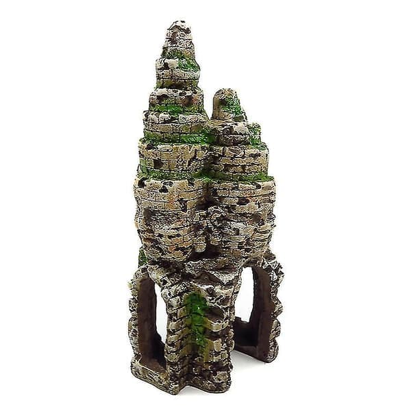 Akvariedekorasjon Landskapspynt, Angkor Wat Buddha-statue Bygning Akvariedekorasjon, 20x