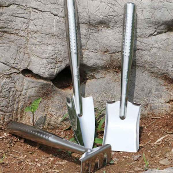 3 Mini Puutarhatyökalun Sarja, Pieni Kädessä Pidettävä Lapio, Lapio, Harava, Puutarhatyökalusarja, Lasten Lelu Mehikasveille, Kaktuksille, Yrteille, Kasveille, Muovikahva Steel handle