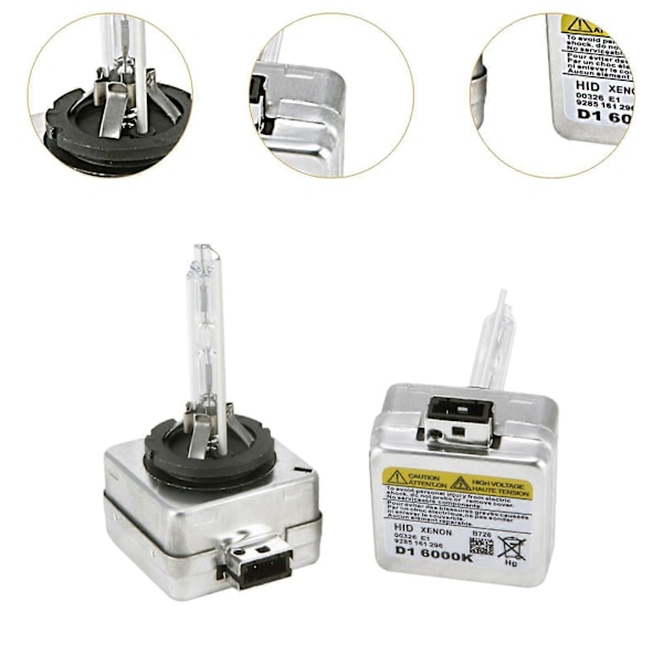 2 stk D1S Xenon HID Bil Frontlykter Pærer 35W 12V DC Erstatning Bil Lys 4300K 6000K 4cmx4cmx8cm