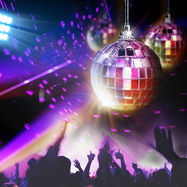 12 st spegelbollar disco dj dans dekorativ scenbelysning hem