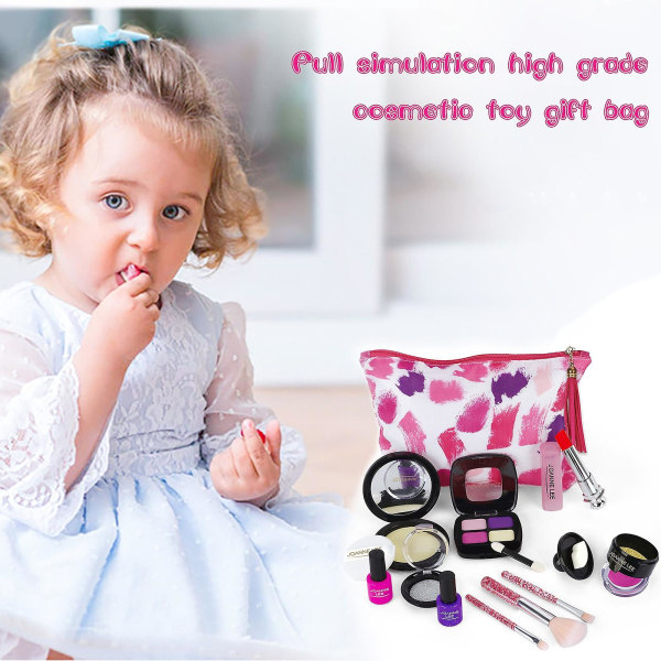 Foregive makeup til børn 12 stk/sæt pigelegetøj Sød mode kosmetisk legetøjsgave Sød