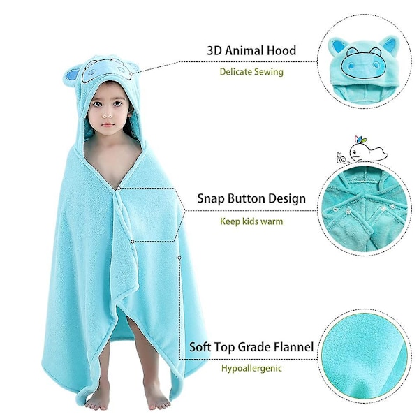 Baby hette dyre badehåndklær Ultra Soft Large Svømming Strand Badekåpe
