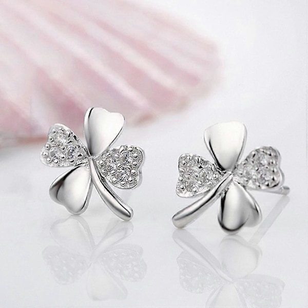 Diamant Øreringe Kvinder Øreringe Kvinder Øre Ringe Dejlige Øreringe Kløverformede Øreringe