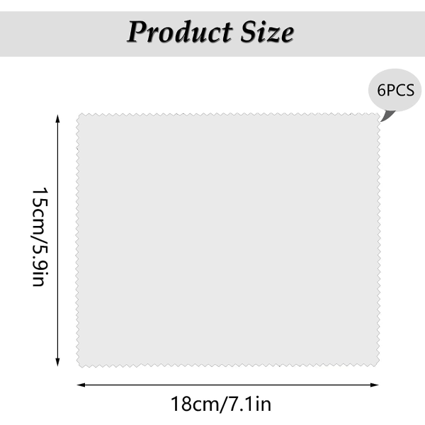 6 kpl silmälasien puhdistusliinaa mikrokuitua silmälasien puhdistusliinat näytönpuhdistusliinat silmälaseille, näytöille, tableteille, silmälaseille (15 x 18 cm) (harmaa)