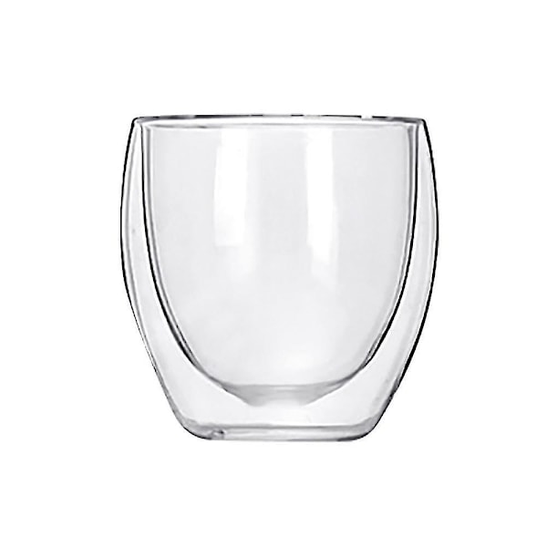 200 ml kaffeglas dubbelväggigt värmeisolerat dricksglas tekopp kaffemugg