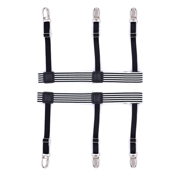 Shirt holder Nylon 1 pair Black/White