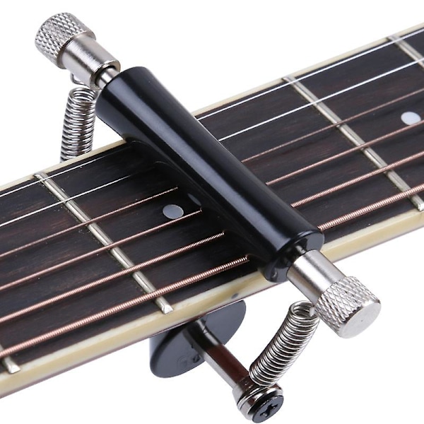 2-pack Gitarr Rullande Capo Glidande Justerbar Rostfritt Stål Modulationsklämma