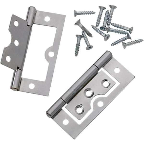 (2 stk) Blankforsinket hengsel, 75 mm (3 tommer) - Pakke med 2 stk