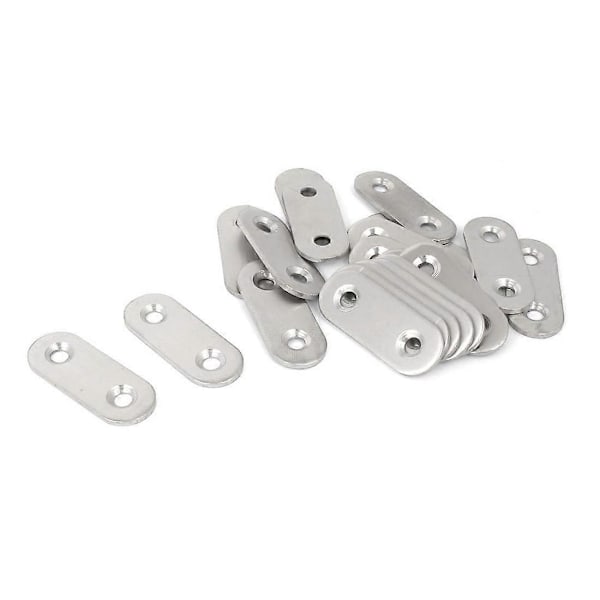 Ruostumattomasta teräksestä valmistettu litteä kulmarauta suora korjauslevy 40mm 20kpl