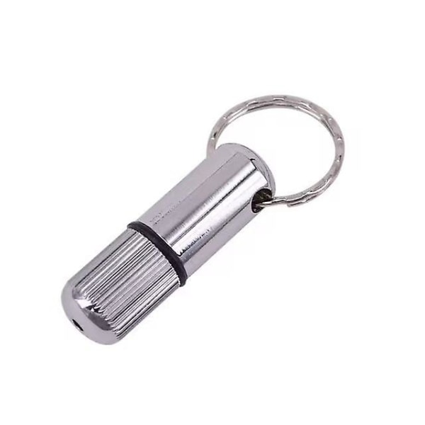 Ciger Punch sikaripora hopeapussit ruostumatonta terästä avaimenperällä (1 kpl, hopea)