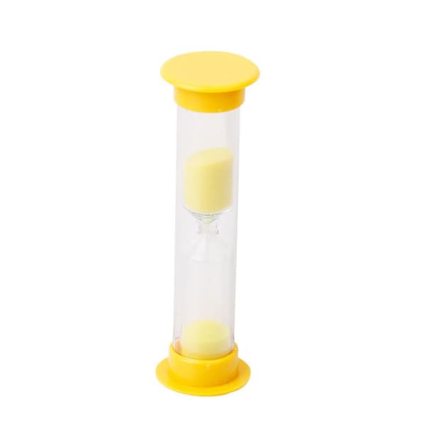 3x Mini Timeglas Sandglas 1 Minut Sandur Gul