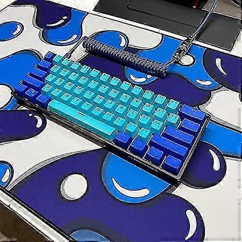 Kraken Keyboards Xxl Gaming Musematte - Profesjonell Håndverksmusematte - Gaming Skrivebordsmatte - 91 cm X 41 cm Utvidet Musematte (is)