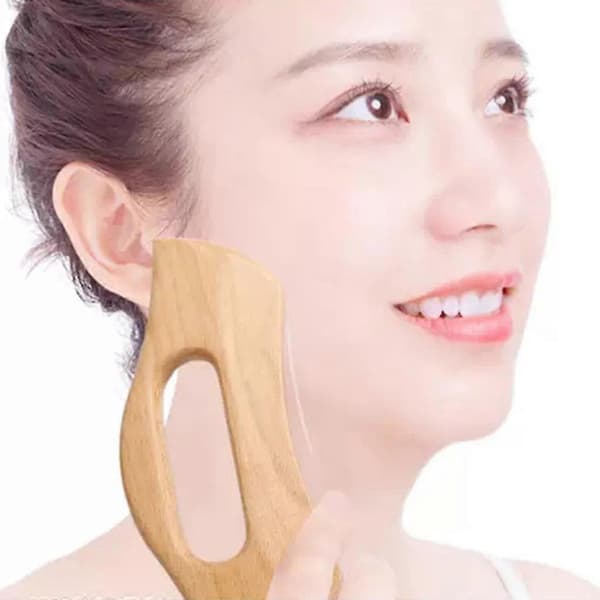 Gua Sha Skrapningsmassageverktyg i trä Bok Anti Cellulite Massager Tool