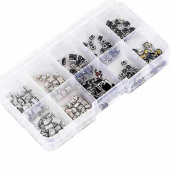 50 stk. Mikro-knap 10-type fjernbetjeningstast Smd Smt-knap Mikroswitch