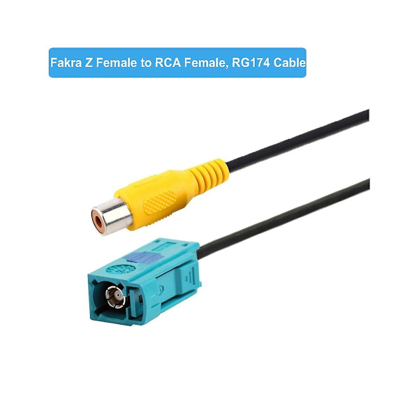 Fakra Z naar RCA vrouwelijke video kabel adapter auto achteruitrijcamera adapter kabels voor (a)