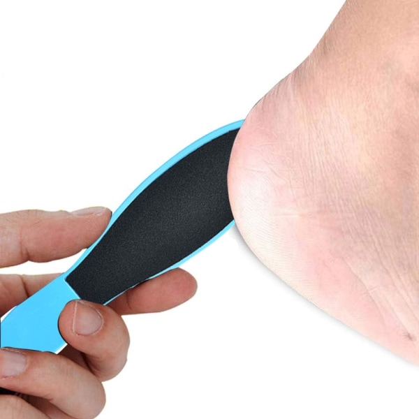 6 delar dubbelsidig pedikyrfotfil tar effektivt bort foten hård hud, död hud och förhårdnader Återanvändbart fotvårdsreparationsverktyg