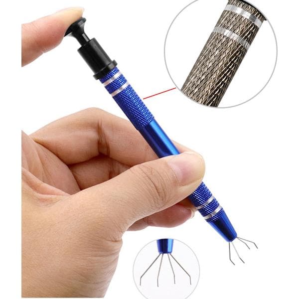 4-klo gripverktyg med penetrerande kulgrepp - (3-pack, blå)