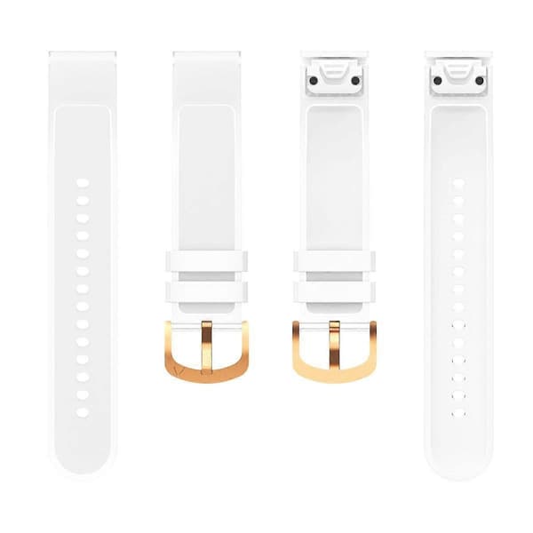 Kalebol Glacier Transparent Silikone Quick Release Urrem Til Garmin Fenix 7S 20mm
