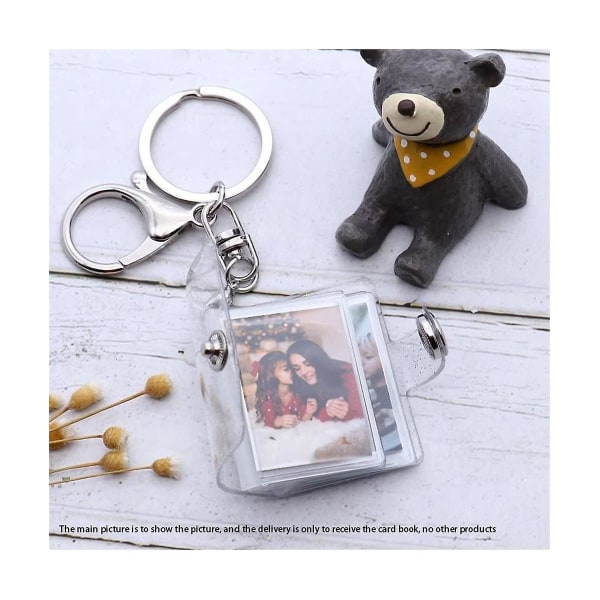 Mini pieni valokuva-albumi avaimenperä 16 kuvaa kirjapidike avaimenperä Tee itse lahjat poikaystävälle tyttöystävälle