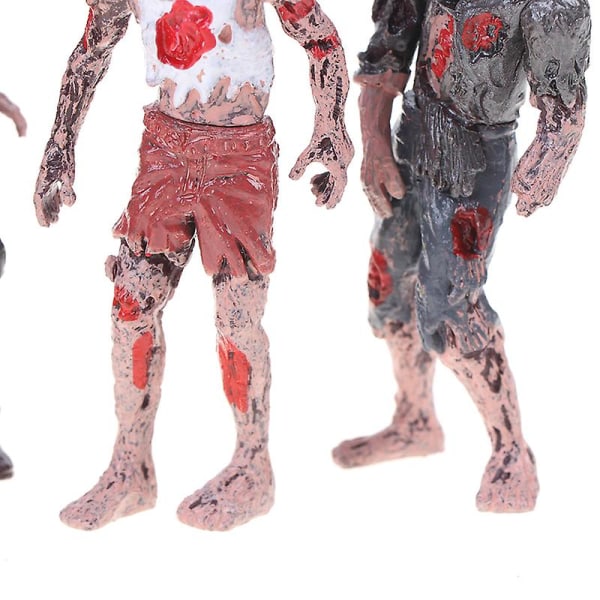 6 st Walking Corpses Model Terror Zombies Barn Barn Action Figur Leksaker Docka