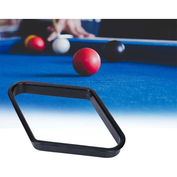 Plastbilliardkuleholder i 9-ball diamantform, billiardtrekantsholder for billiardbord som passer til baller i størrelse 2-1/4 tommer, sportstilbehør