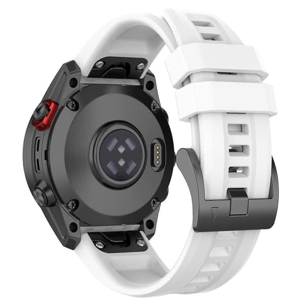 För Garmin Fenix 7X Klockarmband Multicolor White
