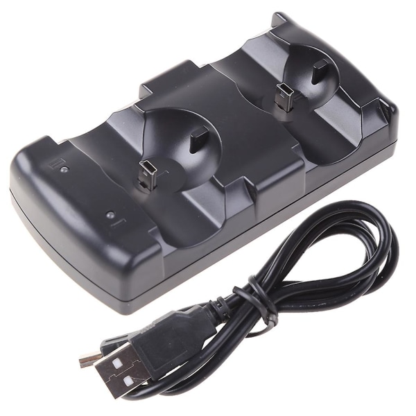 Abs  For Ps3 Dual Controller Charger Fast Charging Dock Station With Light