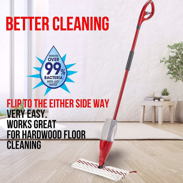 2-pakning mikrofibermoppputer som er kompatible med Promist Max Steam Mop, vaskbare