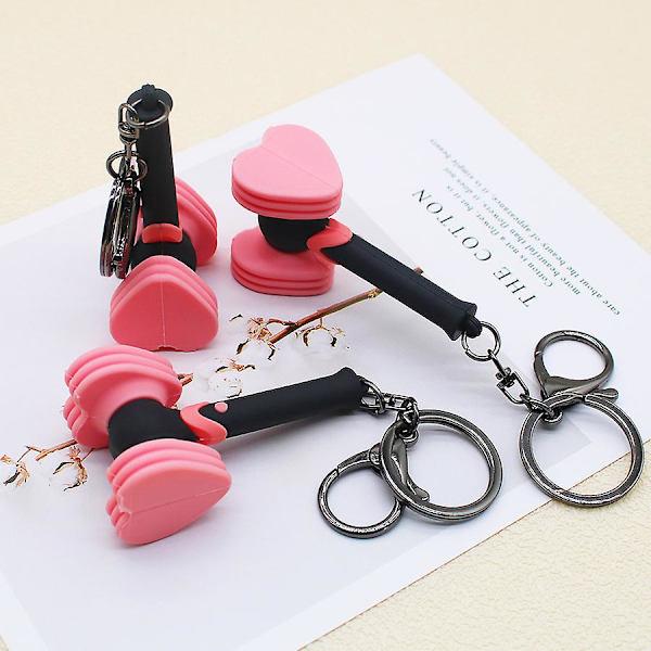 Blackpink Fan Light Stick Nøglering Til Festartikler, Blackpink Hjerte Hammer Vedhæng