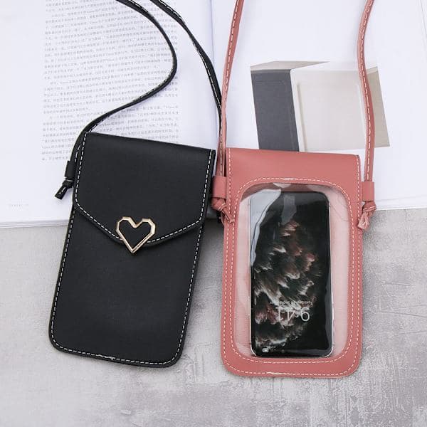Hot 2025 Mobiltelefon Cover Touch Screen Transparent SORT sort